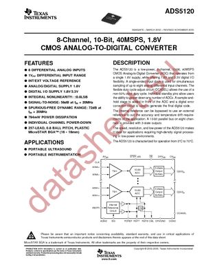 ADS5120CZHK datasheet  